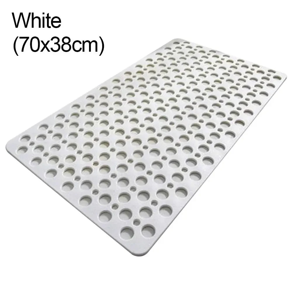 Double Grip Rubber Bath Mat for Fall & Slip Protection & Family Safety