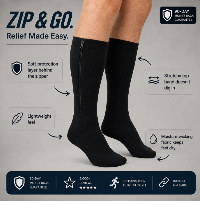 ZipEase™ Compression Socks